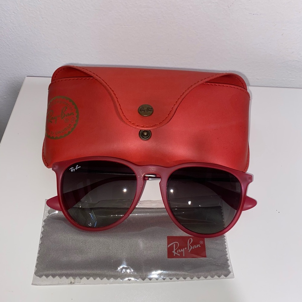 Ray-Ban Pink Erika Sunglasses with Case